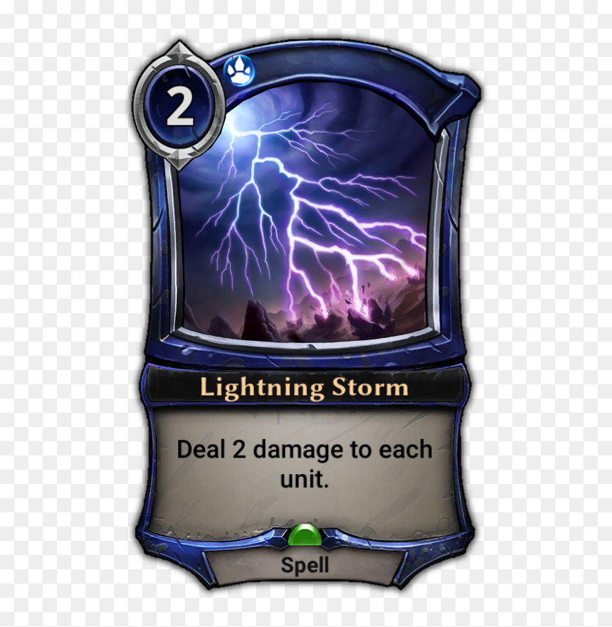 Eternal Card Game Wiki - Inner Fire, HD Png Download - purple lightning png