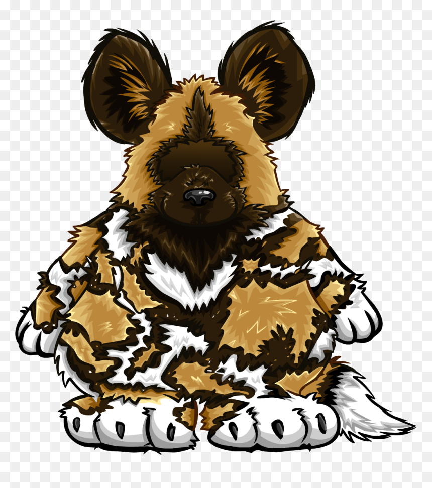 African Painted Dog Costume Icon - Dog Costume Club Penguin, HD Png Download - dog png icon
