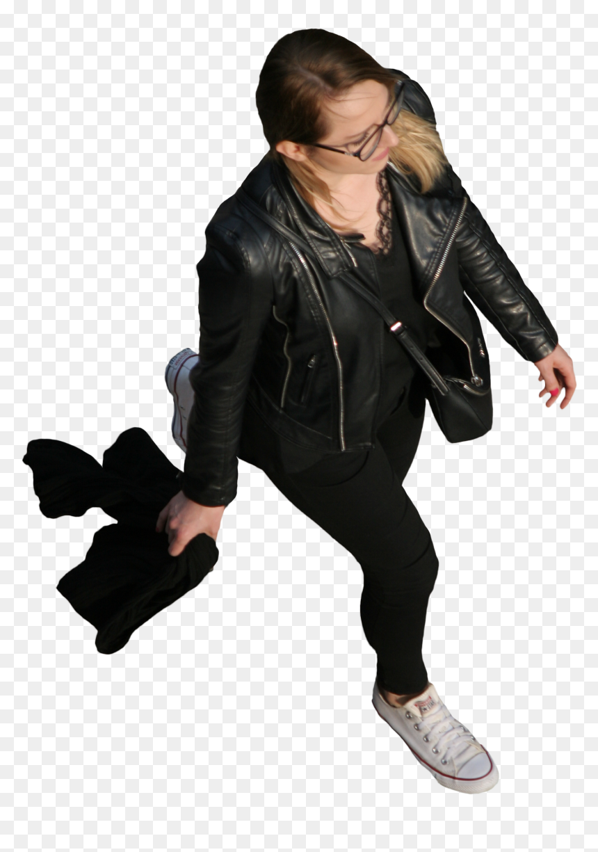 Person From Above Png, Transparent Png - woman walking png