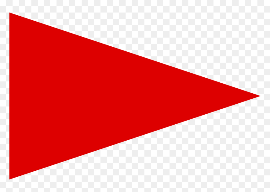 Red Arrow Right, HD Png Download - pennant png