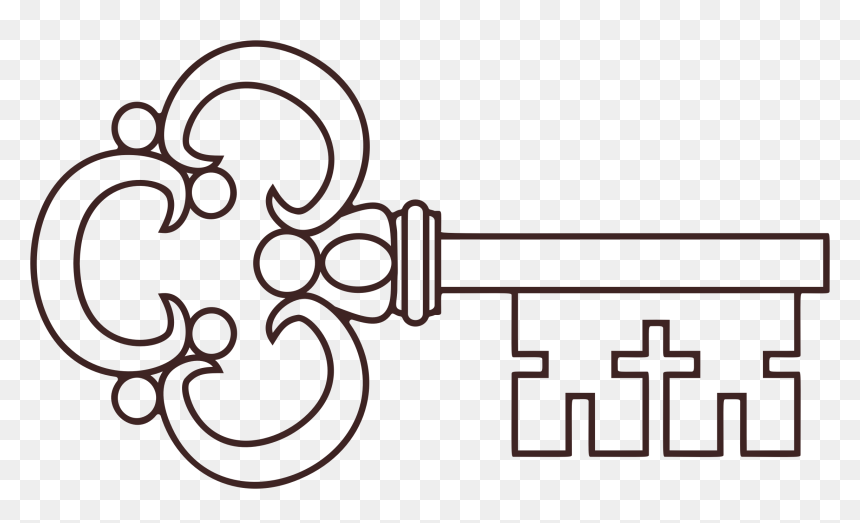 Ornate Key Clip Arts - Anahtar Ve Kilit Çizimi, HD Png Download - key icon png