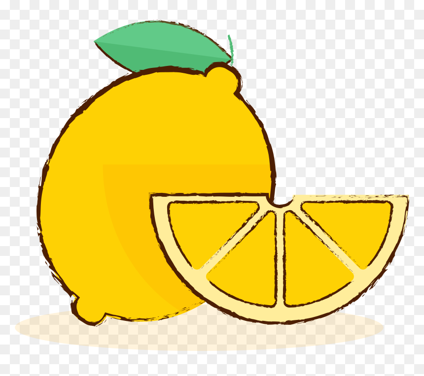 Lemon Hand Drawn Cartoon Gourmet Png And Vector Image - Lemon Cartoon Png, Transparent Png - cartoon hand png