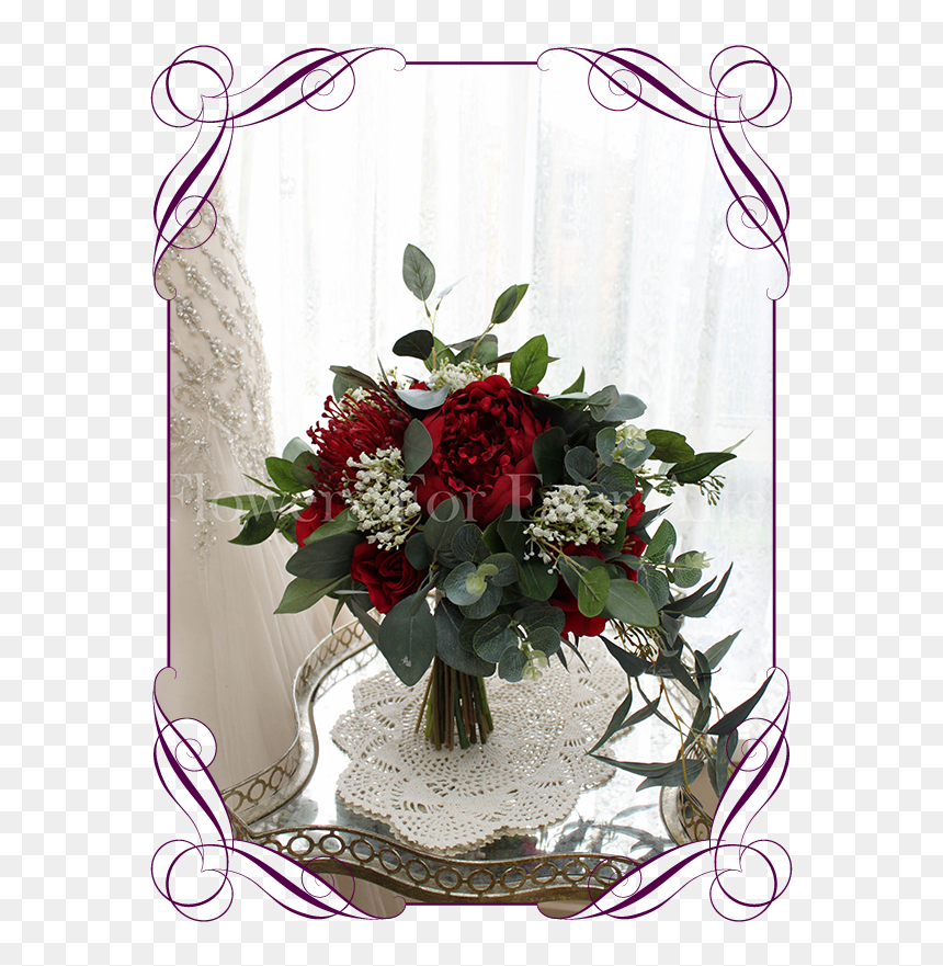 Kristy Package Flowers For Ever After Artificial - Bouquet, HD Png Download - rustic png