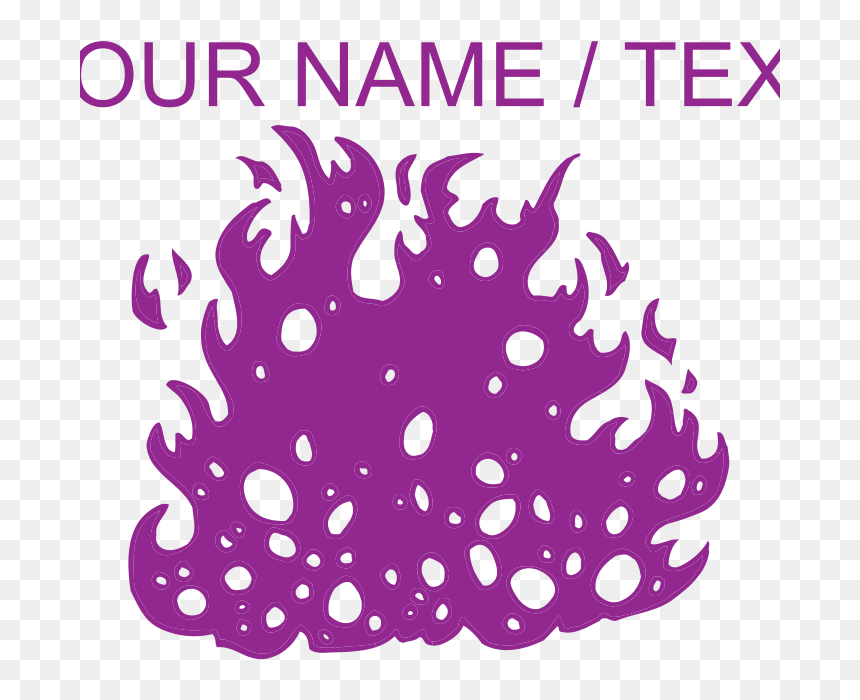 Purple Fire Tank Top , Png Download - Polka Dot, Transparent Png - purple fire png