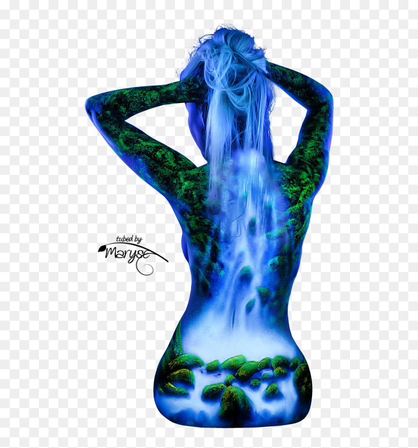 Psp Tubes & Créations De Maryse - Waterfall Body Paint, HD Png Download - psp png