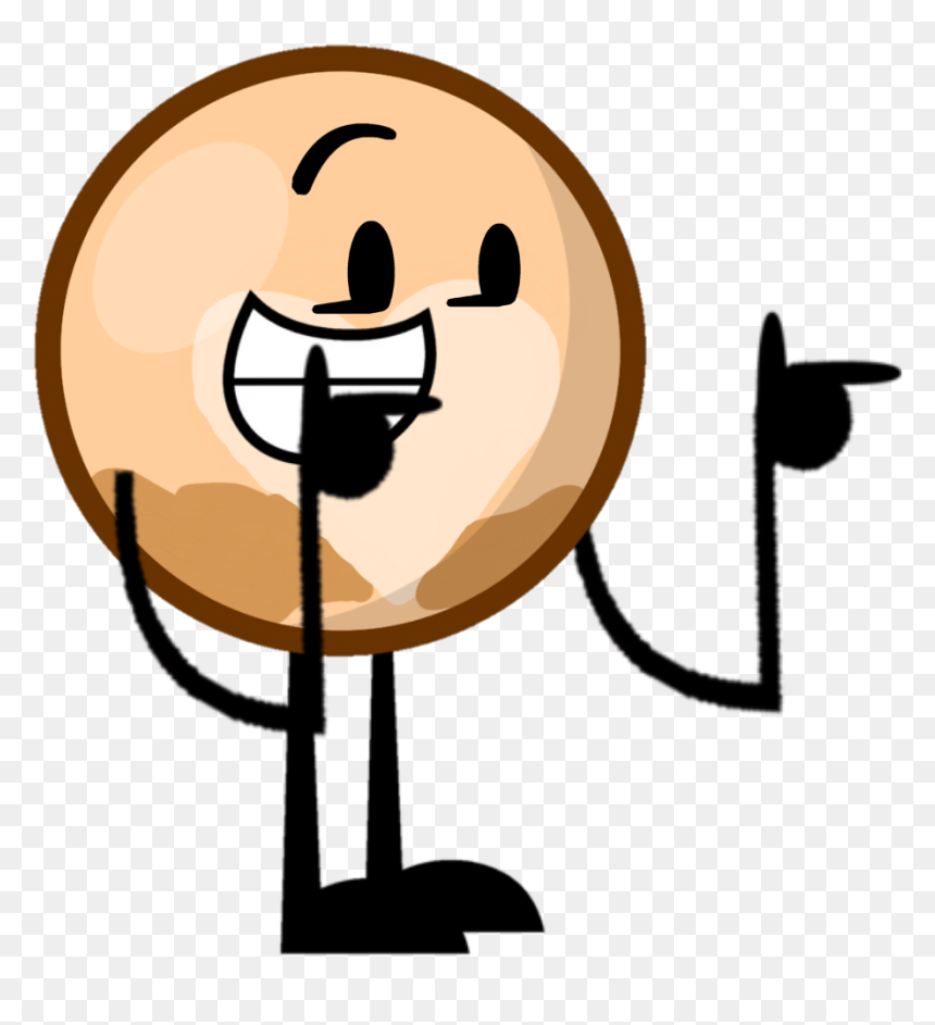 Jupiter Clipart Pluto Planet - Bfdi Pluto, HD Png Download - pluto png