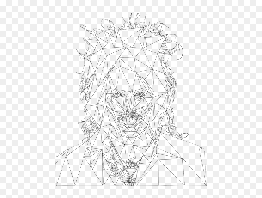 Thumb Image - Polygon Portrait Drawing, HD Png Download - polygon png