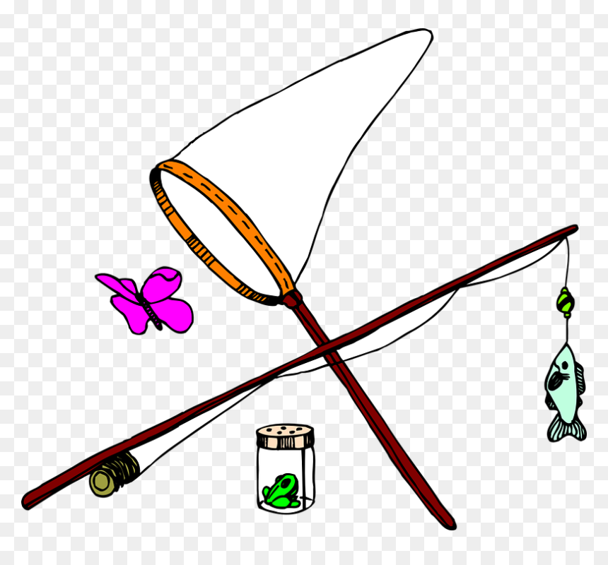 Bug Catcher Clip Art, HD Png Download - fishing net png