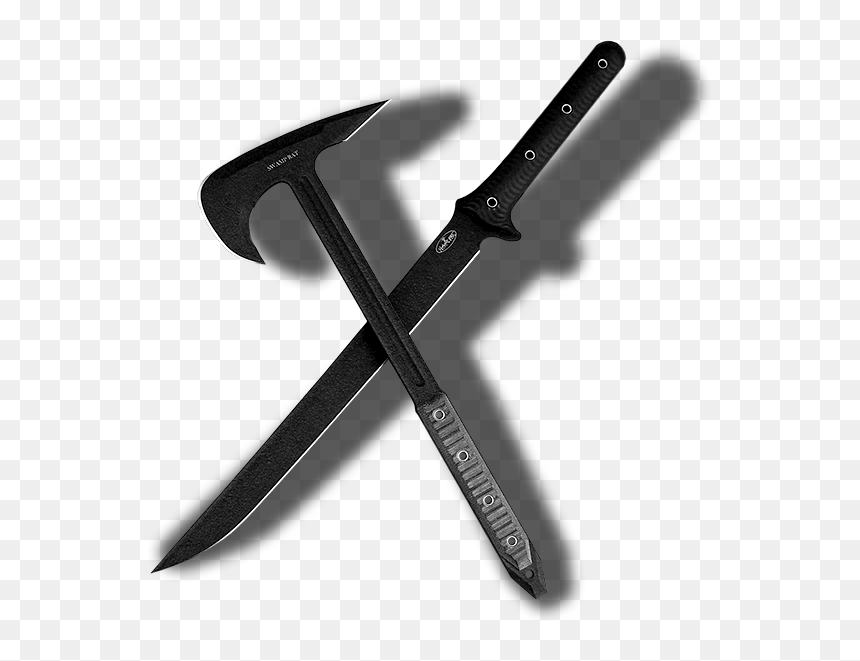 Axe And Knife Png, Transparent Png - combat knife png