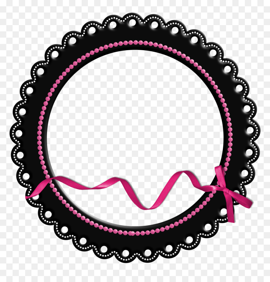 0 2674b 5f7679a4 Orig Sugar Lace, Frame Clipart, Pink - Subha Bakhair Gif In Urdu, HD Png Download - lace circle png