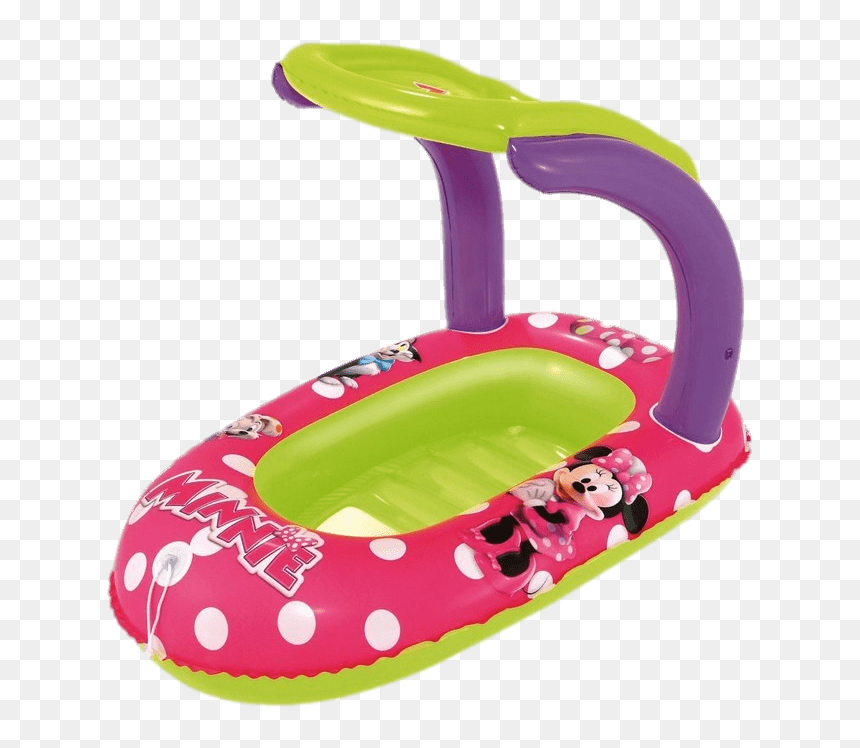 Minnie Mouse Inflatable Dinghy With Roof Clip Arts - Minnie Mouse Inflatable Boat, HD Png Download - baby minnie mouse png