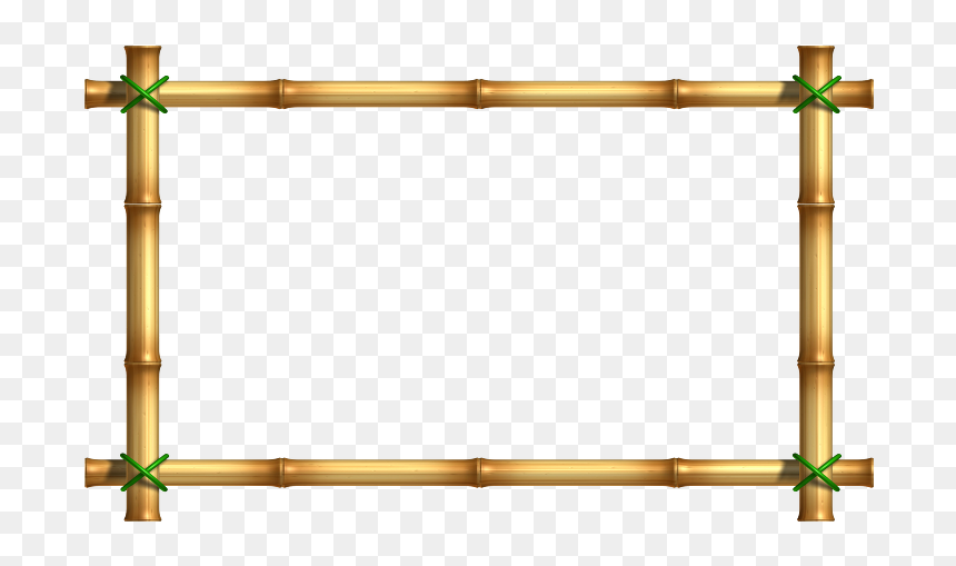 For Free Download - Bamboo Frame Clipart, HD Png Download - metal frame png