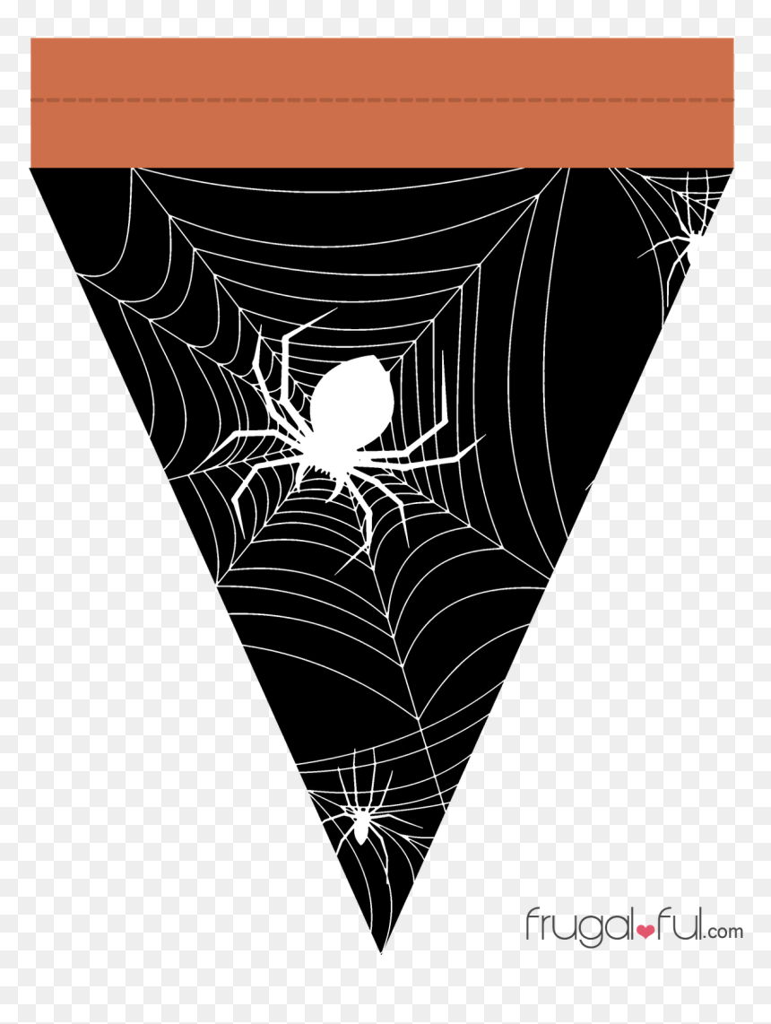 Spider Web, HD Png Download - triangle banner png