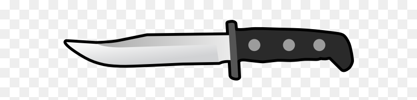 Simple Flat Knife Side View - Simple Knife Cartoon, HD Png Download - machete png