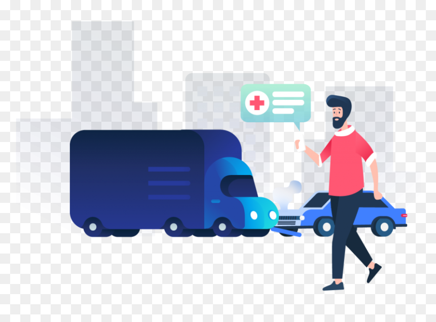 Car Crash Victim Contacting Hospital After Auto Accident - Portable Network Graphics, HD Png Download - car crash png