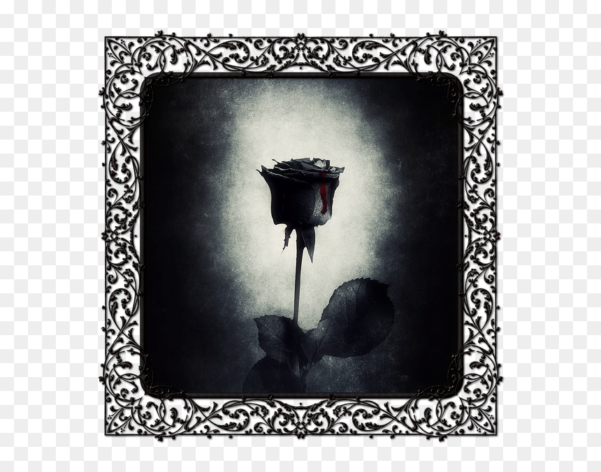 Tarjeta De San Valentín Gotic, HD Png Download - gothic border png