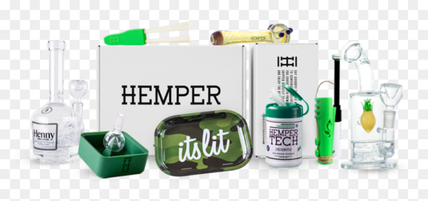 Hemper Subscription Weed Pack - Weed Accessories Gift Set, HD Png Download - weed blunt png
