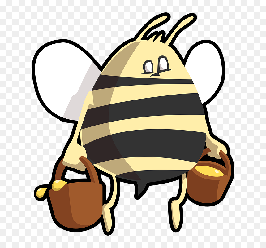 Cartoon Bee, HD Png Download - bumblebee png