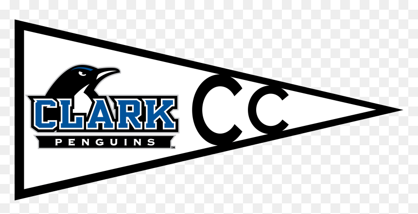 Clark College Pennant Clipart Clark College Penguin - Clark College Pennant, HD Png Download - pennant png