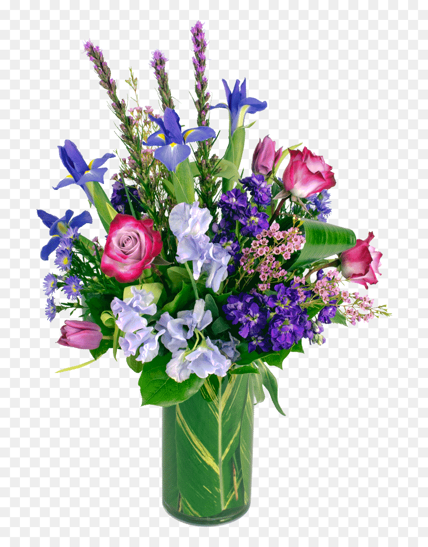 Transparent Green Flower Crown Png - Bouquet, Png Download - purple flower crown png