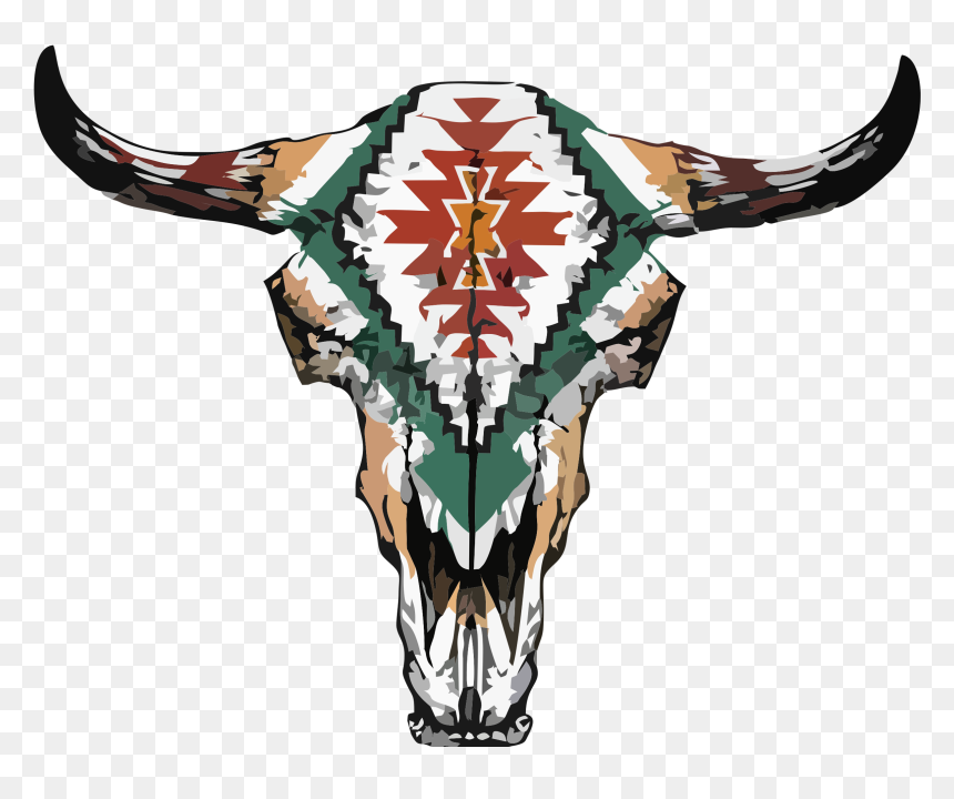 Cow Skull Tattoo Cartoon, HD Png Download - deer skull png