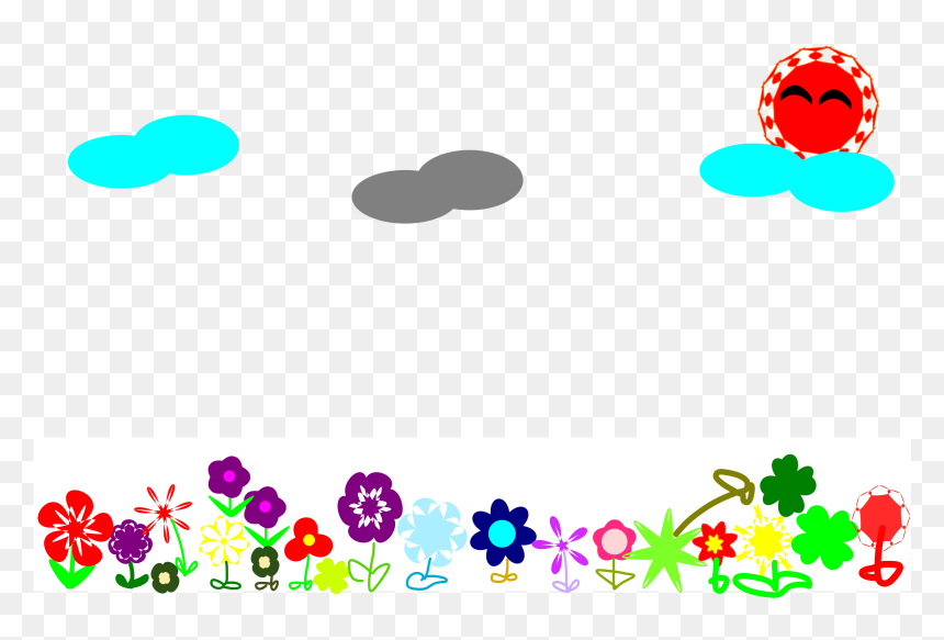 Flower Field Clip Arts - Flower Field Clip Art, HD Png Download - field png
