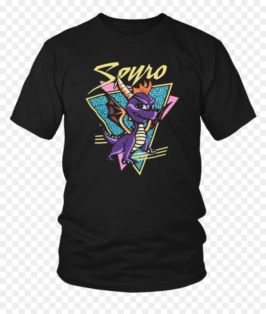 Spyro The Dragon T Shirt Spyro The Dragon Black Retro - Larry Bernandez T Shirt, HD Png Download - spyro the dragon png