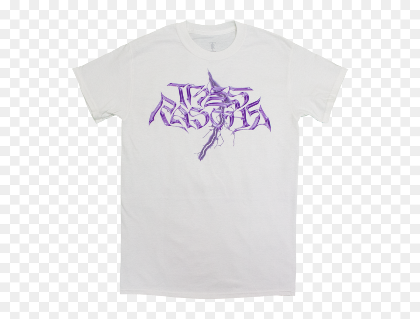 White And Purple T Shirt, HD Png Download - purple lightning png