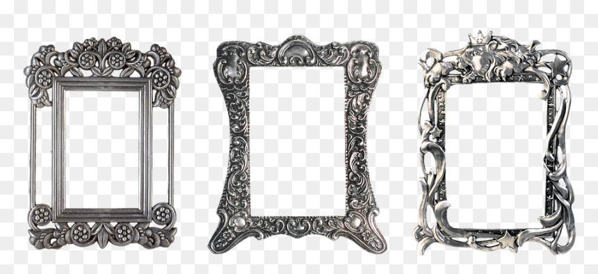 Hd Photo Frame Png, Transparent Png - metal frame png