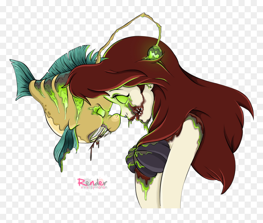 Princesas De Disney De Terror, HD Png Download - flounder png