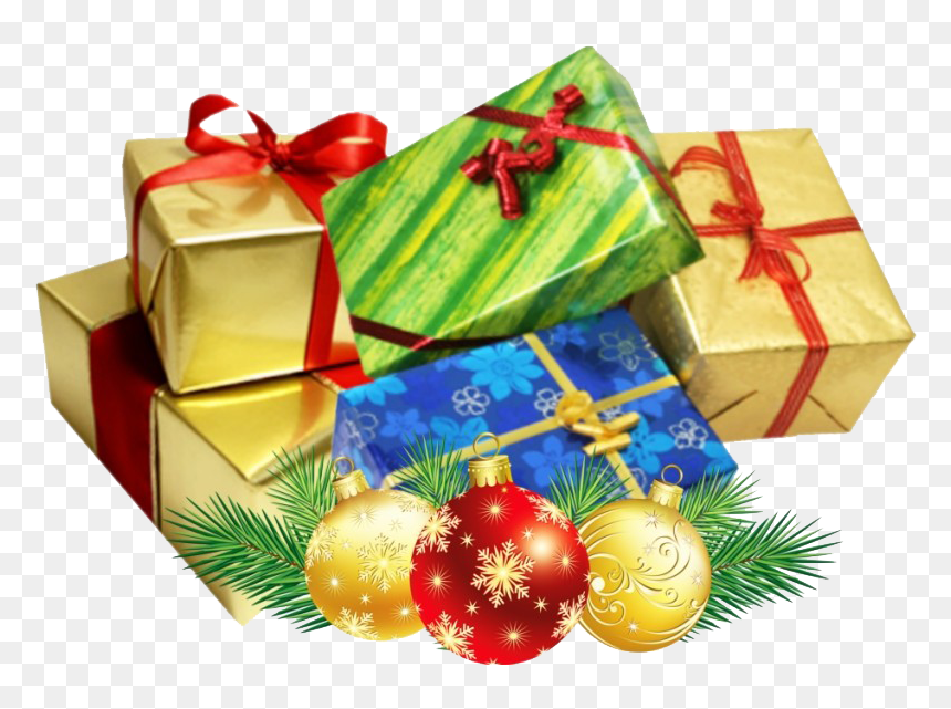 Christmas Gifts Png Free Pic - Transparent Background Christmas Gift Transparent, Png Download - christmas gifts png