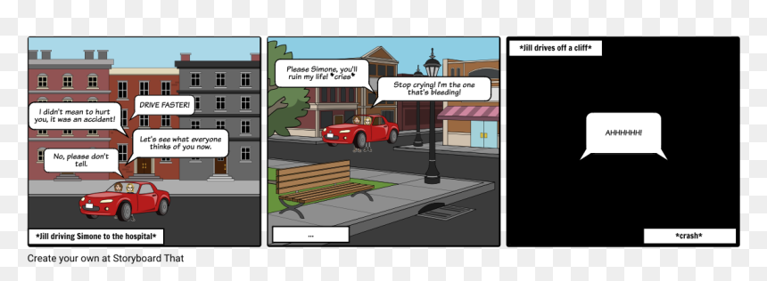Three Fifth Compromise Storyboard, HD Png Download - car crash png