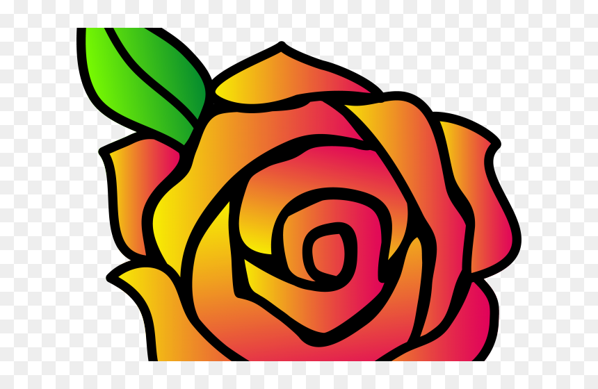 Gothic Clipart Climbing Rose - Transparent Cartoon Rose Png, Png Download - gothic border png