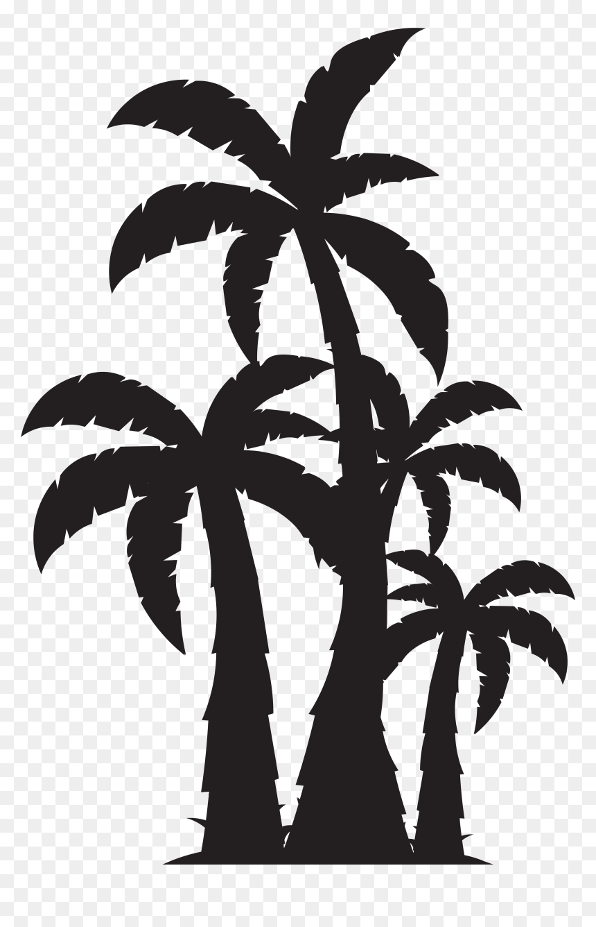 Trees Silhouette At Getdrawings - Free Tree Silhouette Clip Arts, HD Png Download - tree outline png