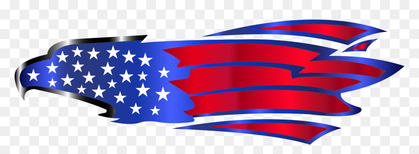 American Eagle Enhanced Clip Arts - Red White And Blue Eagle Vector, HD Png Download - american eagle png