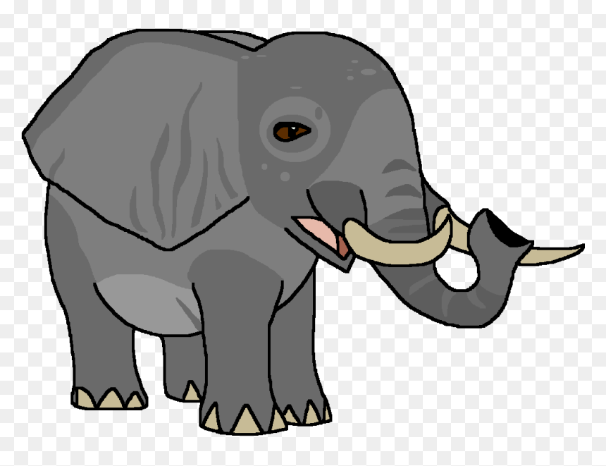 African Savannah Elephant - World Of Zoo Game Animals, HD Png Download - elephant clipart png