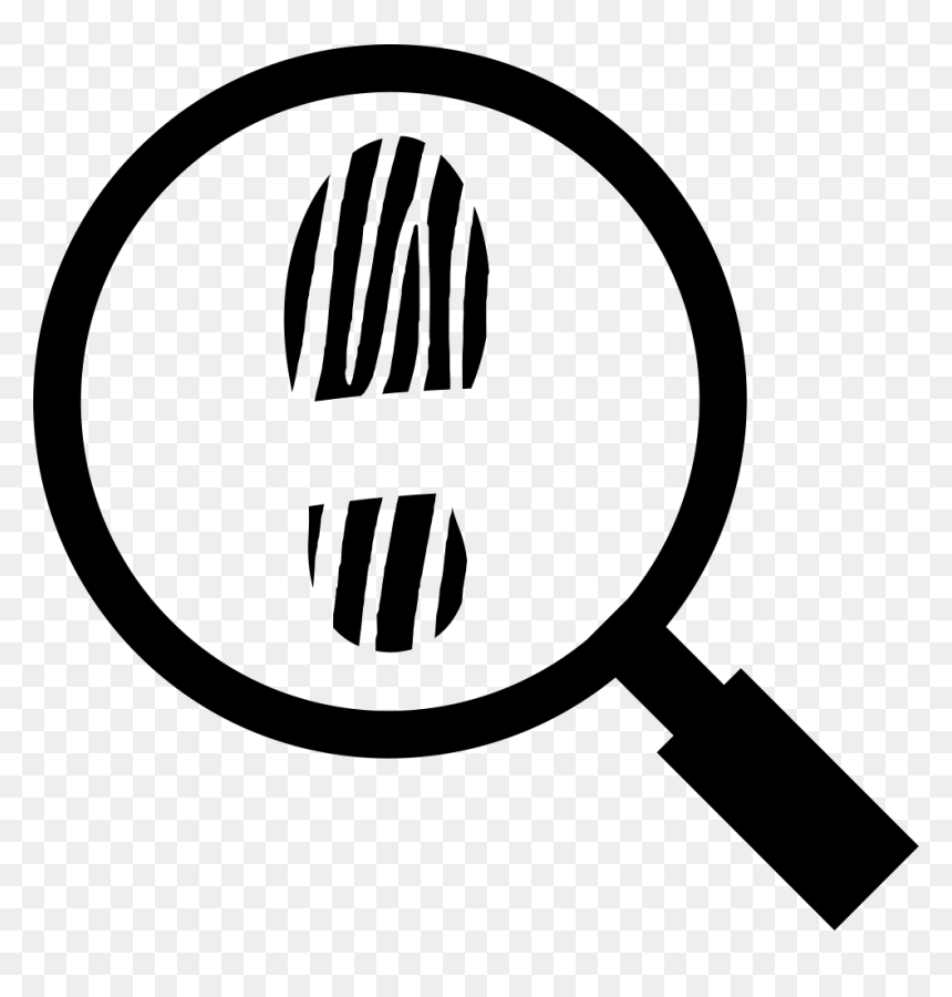 Shoeprint - Magnifying Glass And Print, HD Png Download - shoe print png