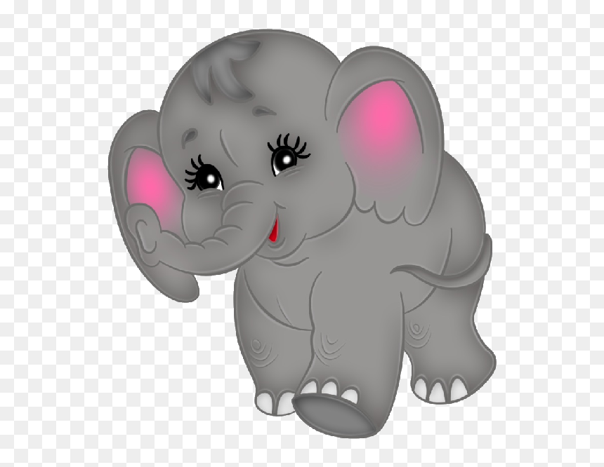 Baby Elephant Clipart 2 - Cute Baby Elephant Cartoon, HD Png Download - elephant clipart png
