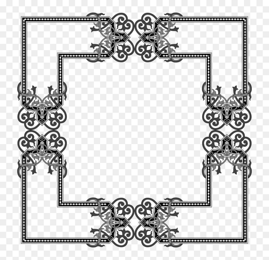 Picture Frames Flower Motion Interpolation Computer - Transparent Gothic Frames, HD Png Download - gothic frame png