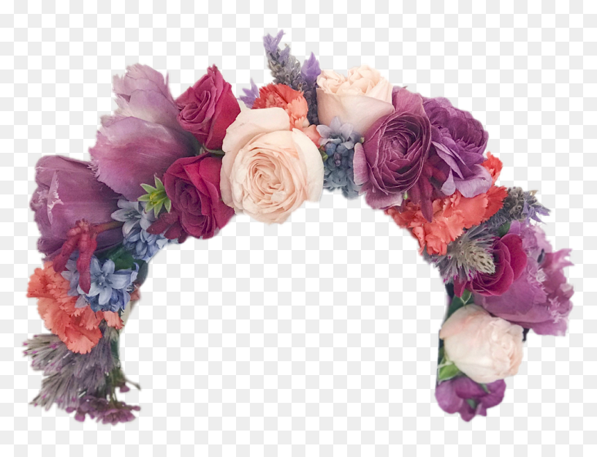 #flower #flowers #flowercrowns #flowercrown #floral, HD Png Download - purple flower crown png