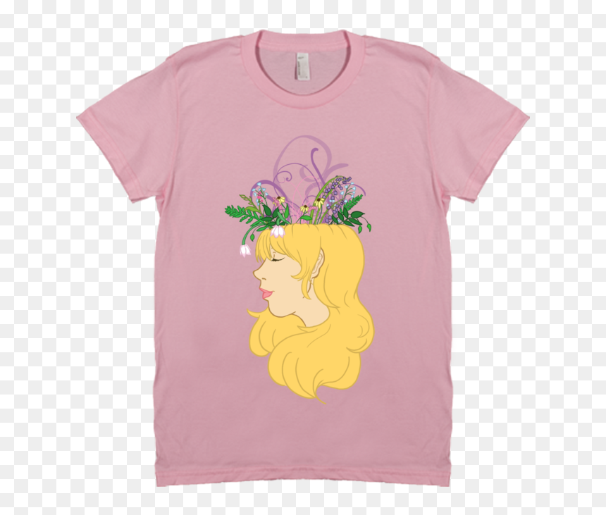 Flower Crown T-shirt - Pink Simpson Tshirt, HD Png Download - pink flower crown png