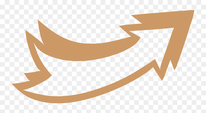 Right Rustic Arrow - Calligraphy, HD Png Download - rustic png
