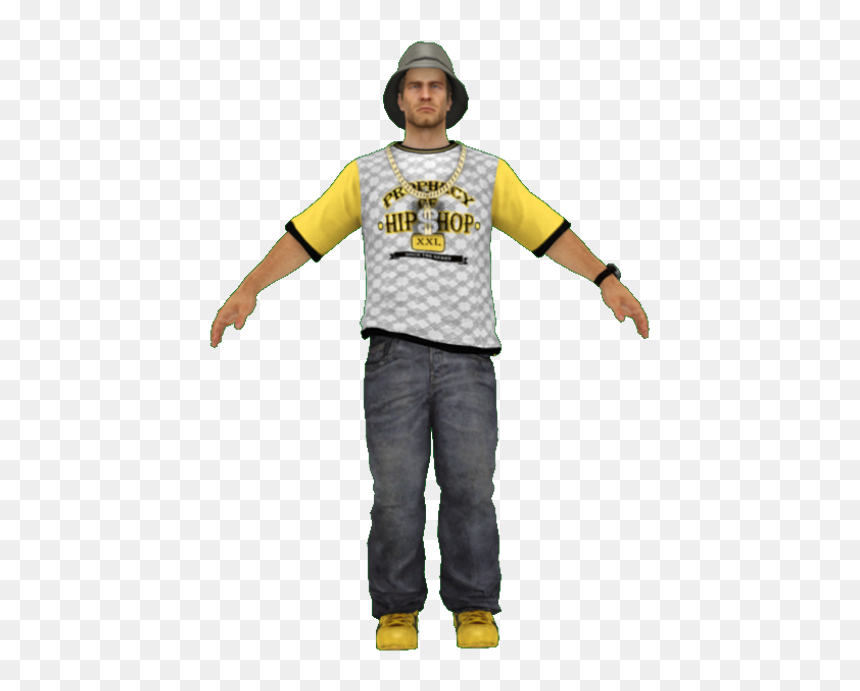 Hip Hop Model Png - Dead Rising 3 3d Model, Transparent Png - hip hop model png