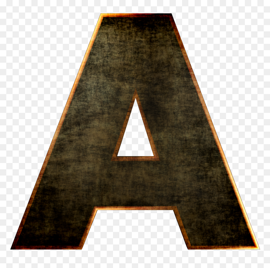 Letter A Wood, HD Png Download - grunge line png