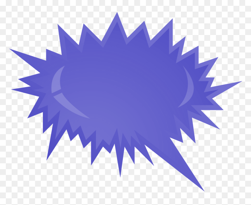 Speech Bubbles, HD Png Download - blue explosion png