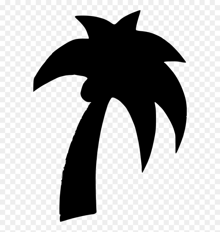 Shapes Palm Tree - Red Palm Tree Clip Art, HD Png Download - palm tree vector png