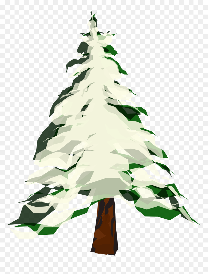 Winter Tree 2 Clip Arts - Snow Tree Vector Png, Transparent Png - winter tree png