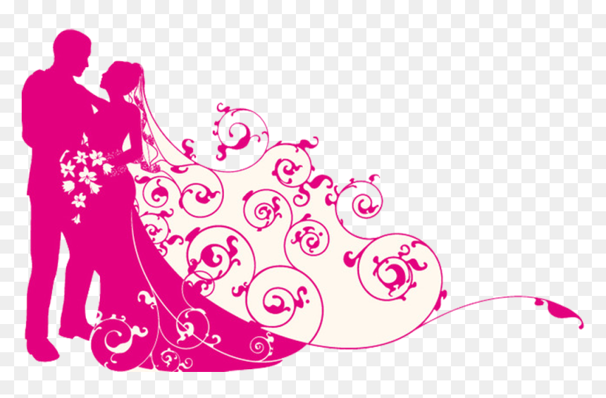 And Men Stitch Married Cross Bride Embroidery Clipart - Wedding Bride And Groom Clipart, HD Png Download - embroidery png
