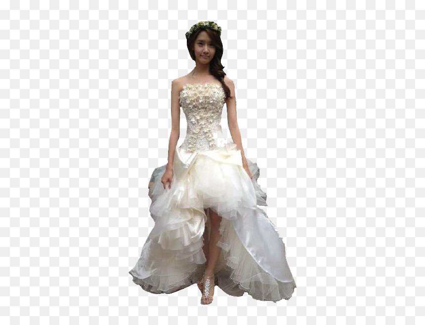 Girl In Wedding Dress Png, Transparent Png - wedding dress png