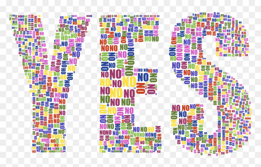 Yes And No Typography No Background Clip Arts - You Can Say Yes, HD Png Download - yes png